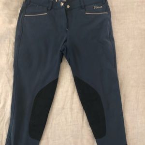 Pikeur blue knee patch mid rise breeches